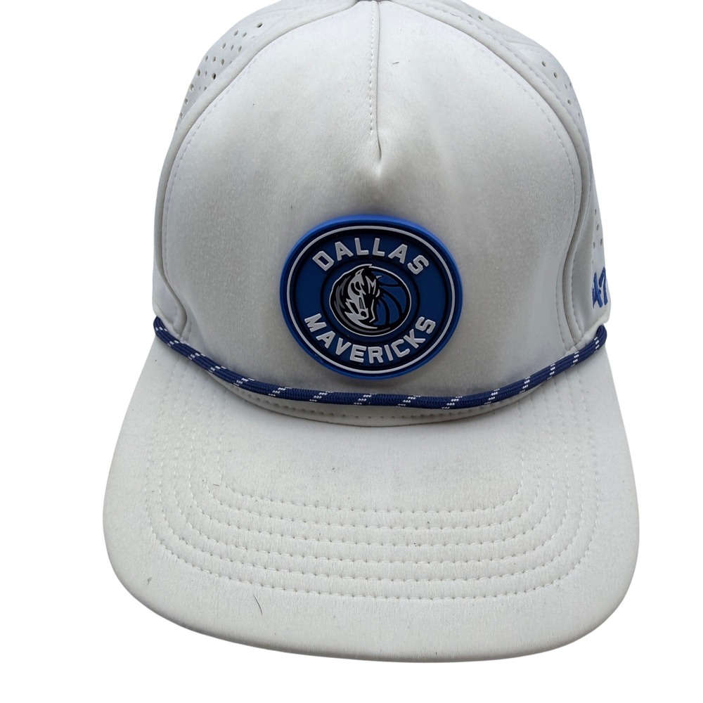 '47 Brand Dallas Mavericks Hat Mens OSFA White Perforated Rope Snapback Cap